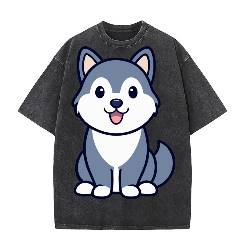 Alaskan Malamute Washed T-Shirt