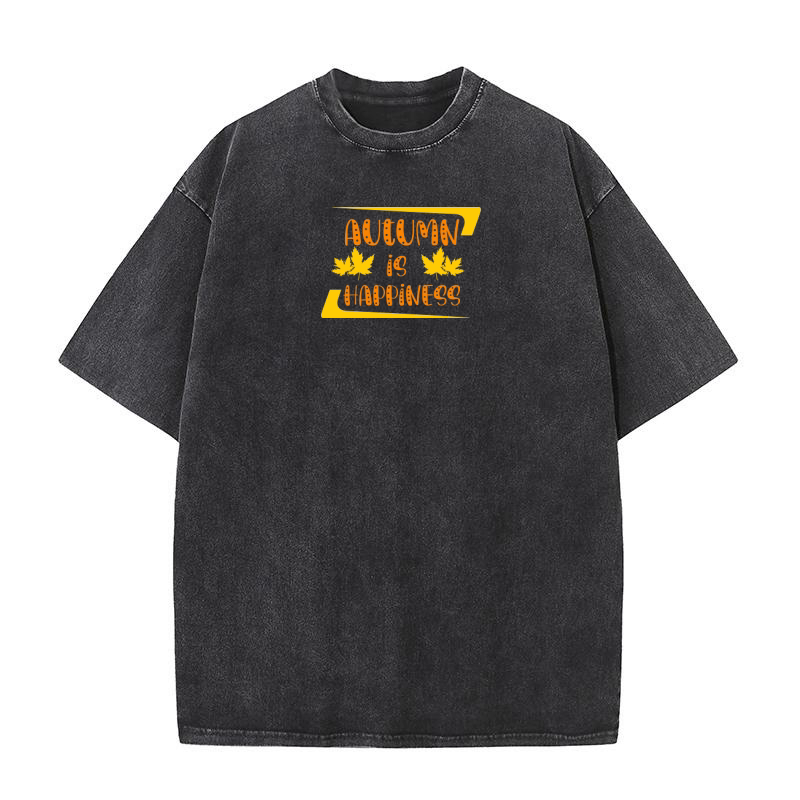 Autumn Is Happiness Washed T-Shirt