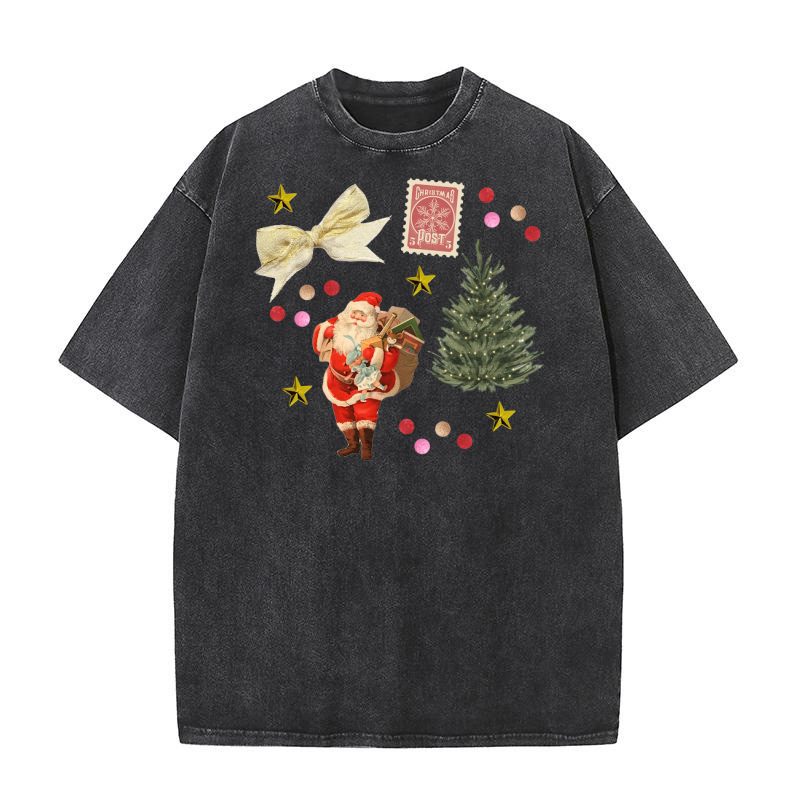 Christmas things sublimation Washed T-Shirt