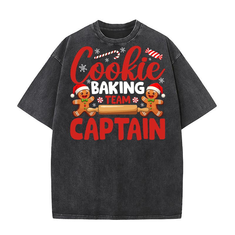 Cookie Baking Team Captain. Washed T-Shirt
