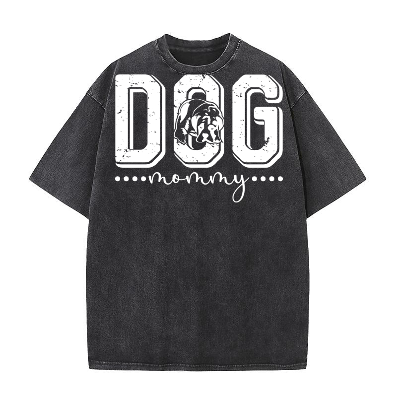 Dog Mommy 1 Washed T-Shirt