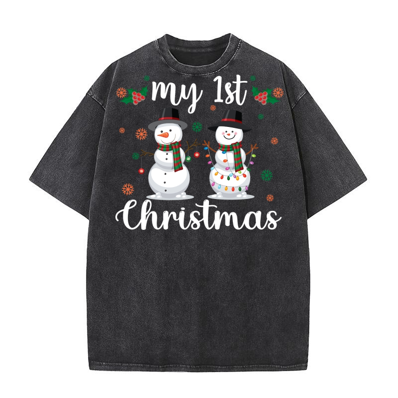 My 1st christmas 6 Washed T-Shirt