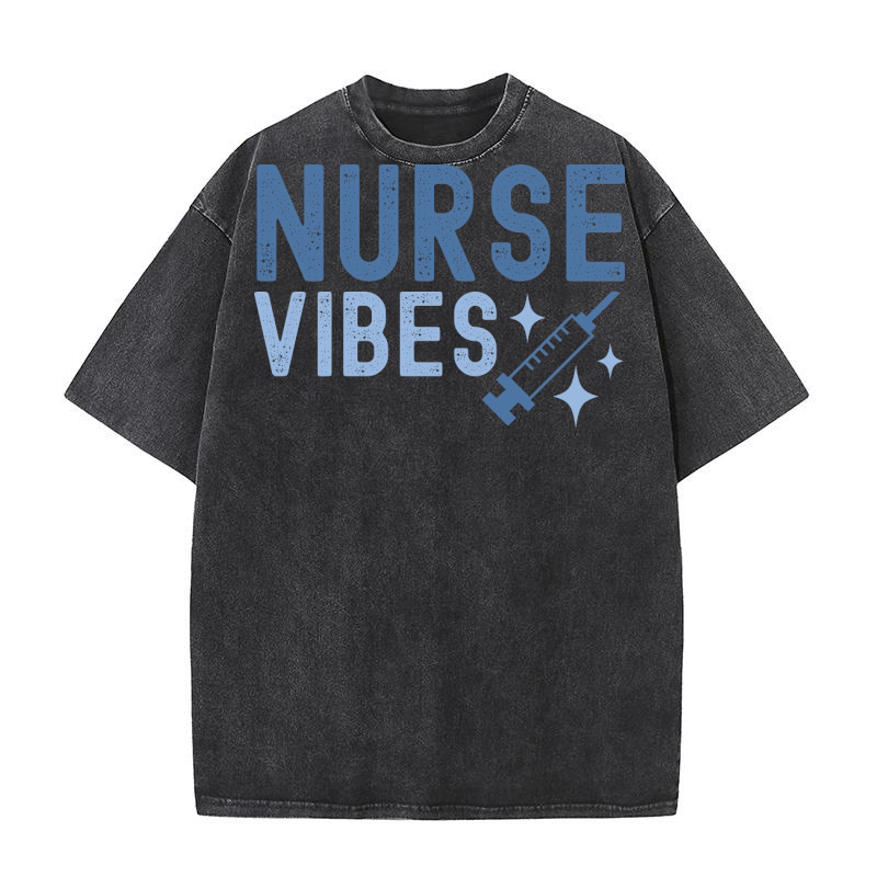 nurse vibes 1 Washed T-Shirt