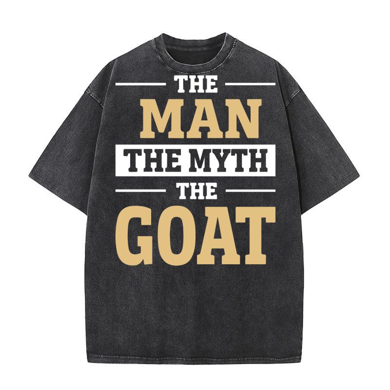 The man the myth goat Washed T-Shirt