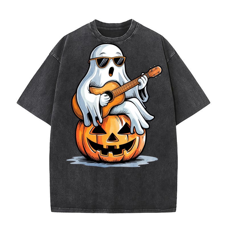 Transparent Halloween Para 11 Washed T-Shirt