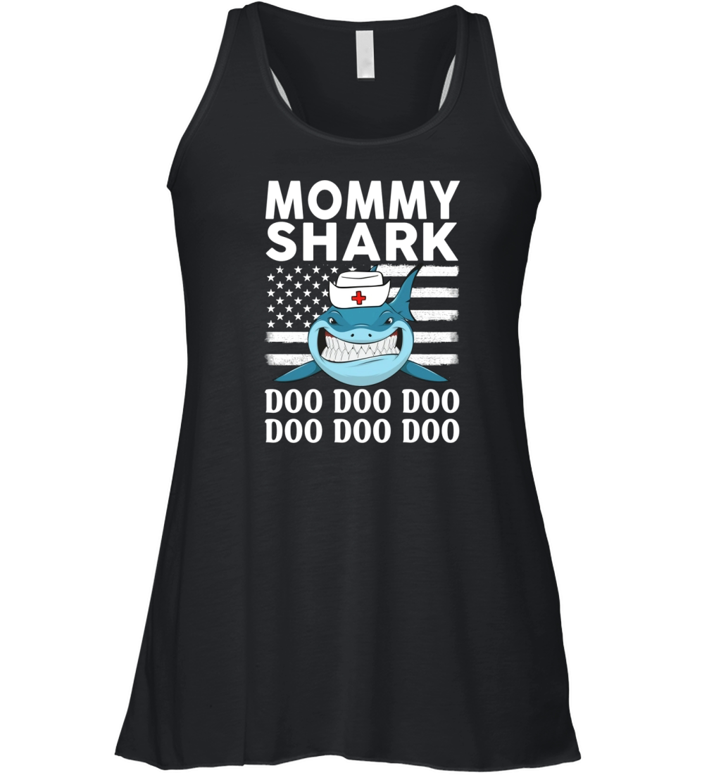 Mommy Shark Nurse Women's Flowy Tank Top