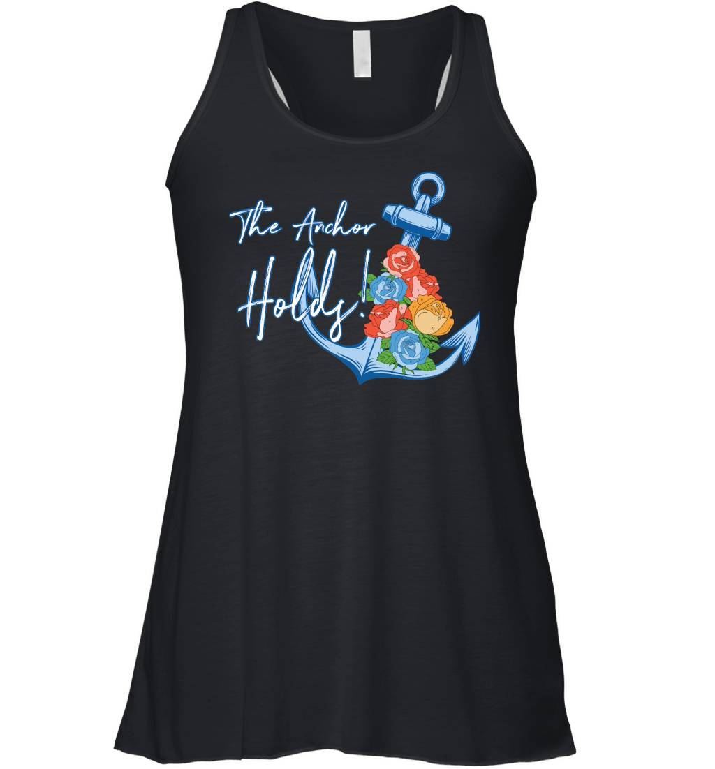 The Anchor Holds Floral Women's Flowy Tank Top