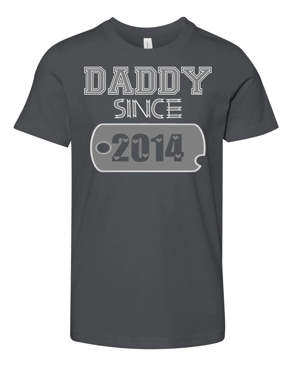 Daddy Since Tag 2014 Happy Fathers Day Youth Unisex Jersey Tee