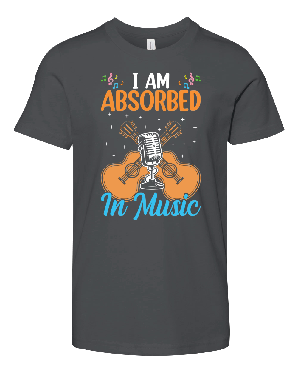 I am ABSORBED IN MUSIC Youth Unisex Jersey Tee