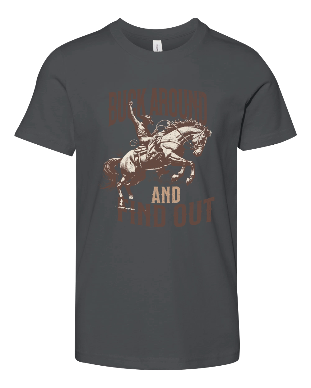 Kick up Dust Cowboy Youth Unisex Jersey Tee