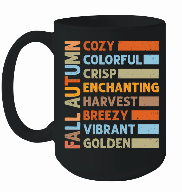 fall autumn cozy colorful crisp enchanting harvest Ceramic Mug