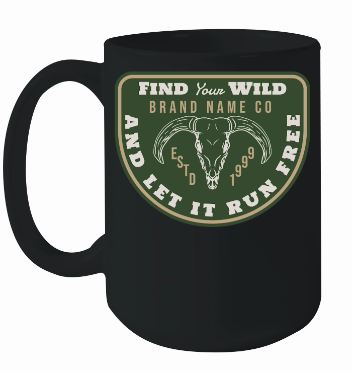 Find your wild brand name co Ceramic Mug