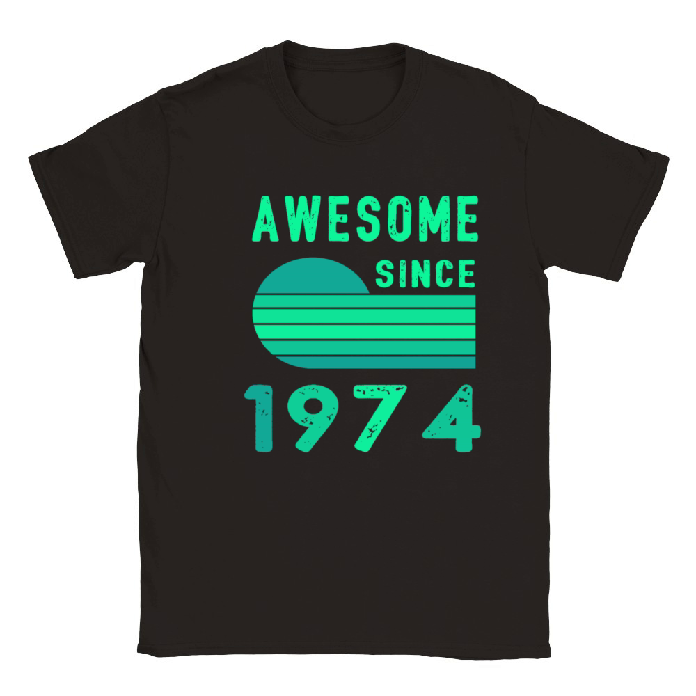 1974 Birthday Retro Vintage Gift age Classic Kids Crewneck T-shirt