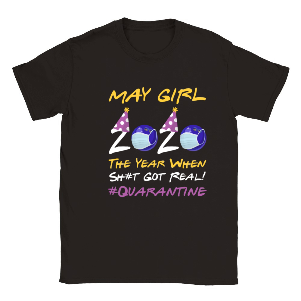 Bowling April Girls 2020 Quarantine Birthday Ladie Classic Kids Crewneck T-shirt