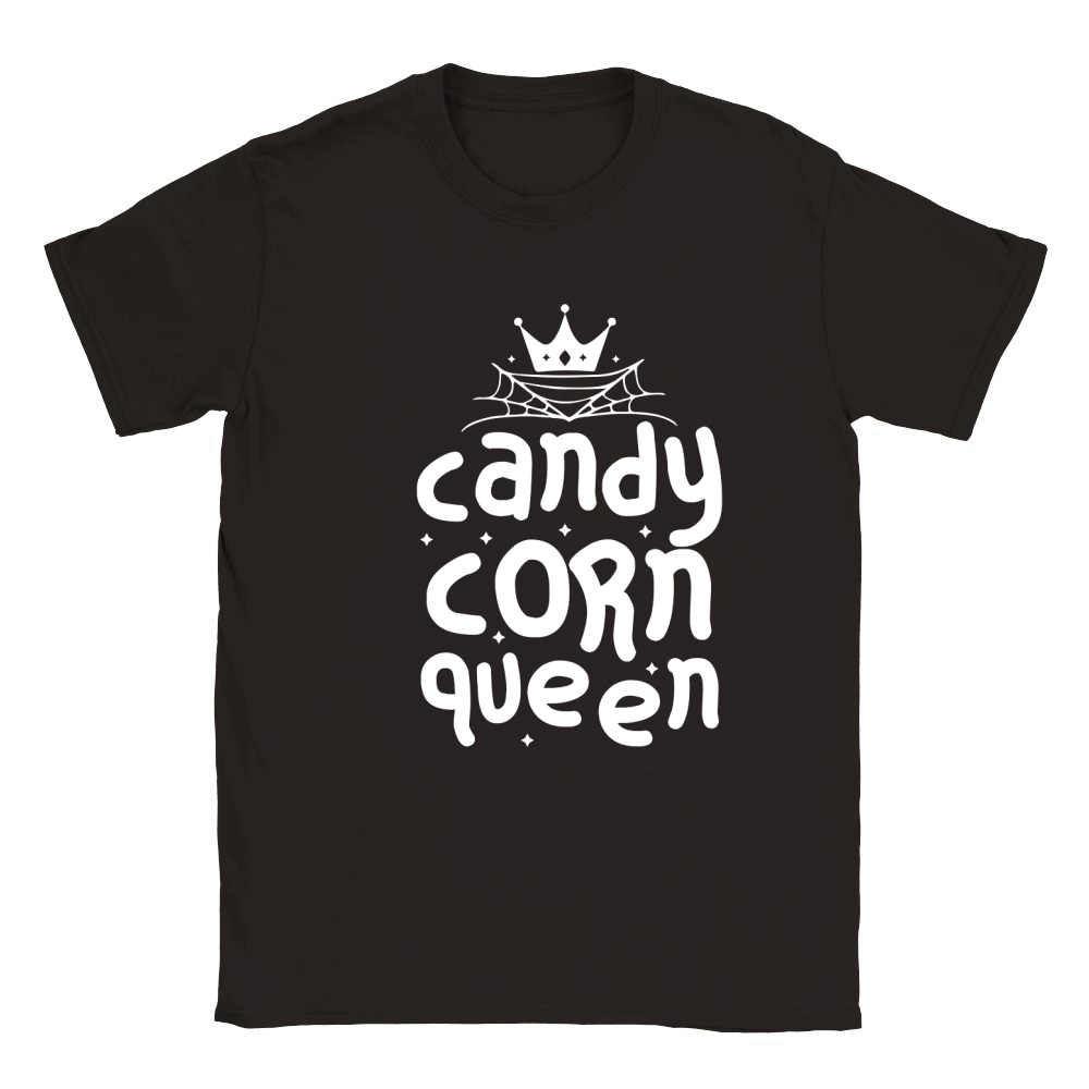 Candy Corn Queen Classic Kids Crewneck T-shirt