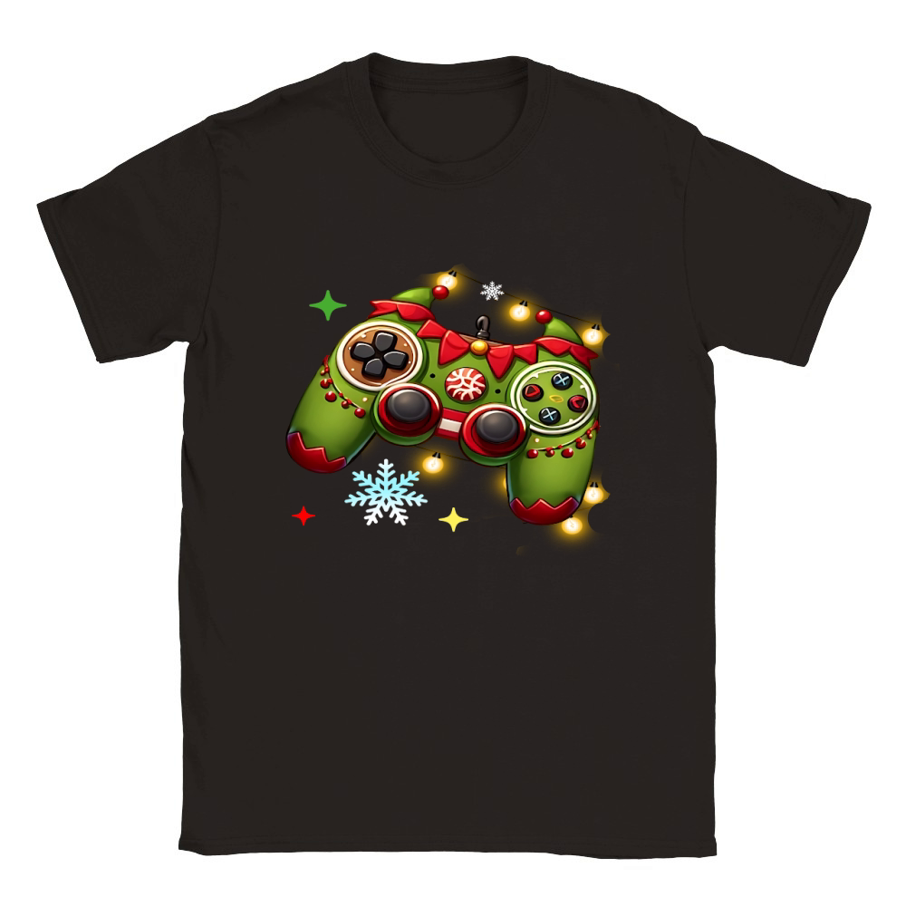 Christmas Controller Video Game03 Classic Kids Crewneck T-shirt