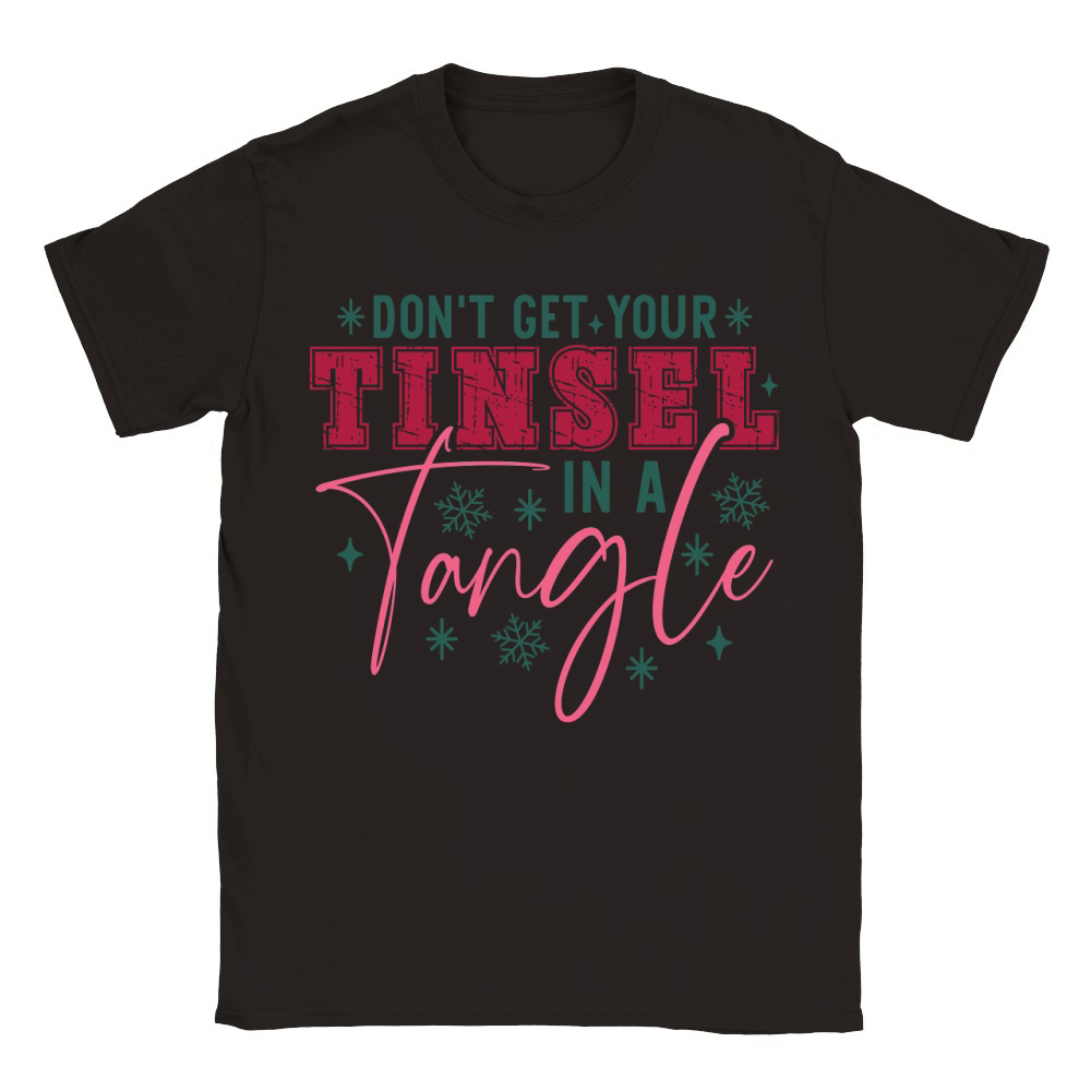 Dont Get Your Tinsel In A Tangle Classic Kids Crewneck T-shirt