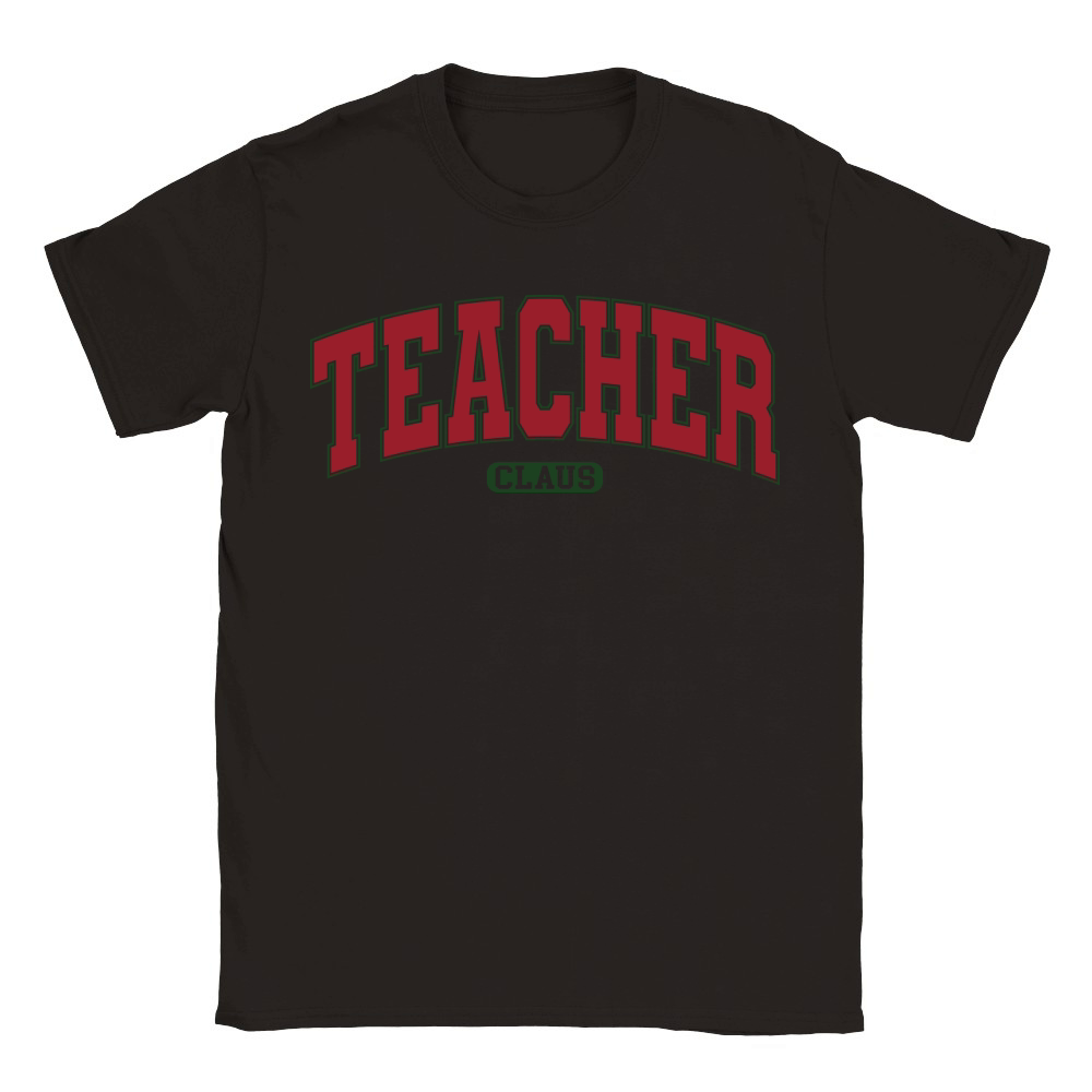 TeacherClausVarsity Classic Kids Crewneck T-shirt