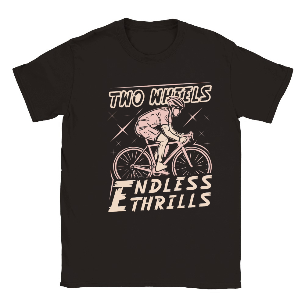 Two Wheels, Endless Thrills Classic Kids Crewneck T-shirt