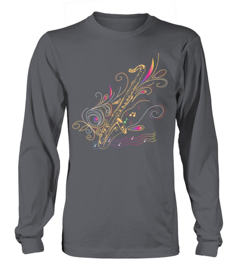 Bass clarinet colorful gift Long sleeved Unisex