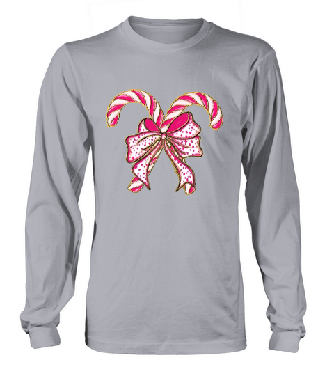 Colorful Coquette Glitter Candy Cane Long sleeved Unisex