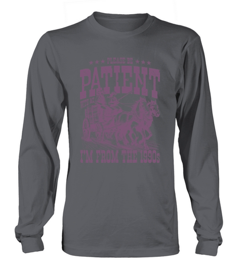 Im From The 1900s Cowboy Western L Purple Long sleeved Unisex