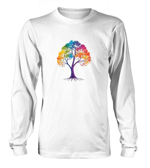 Magical Rainbow Tree Sublimation Bundle 07 Long sleeved Unisex