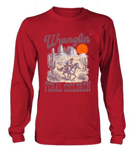 Raccoon Cowboy L Color Long sleeved Unisex