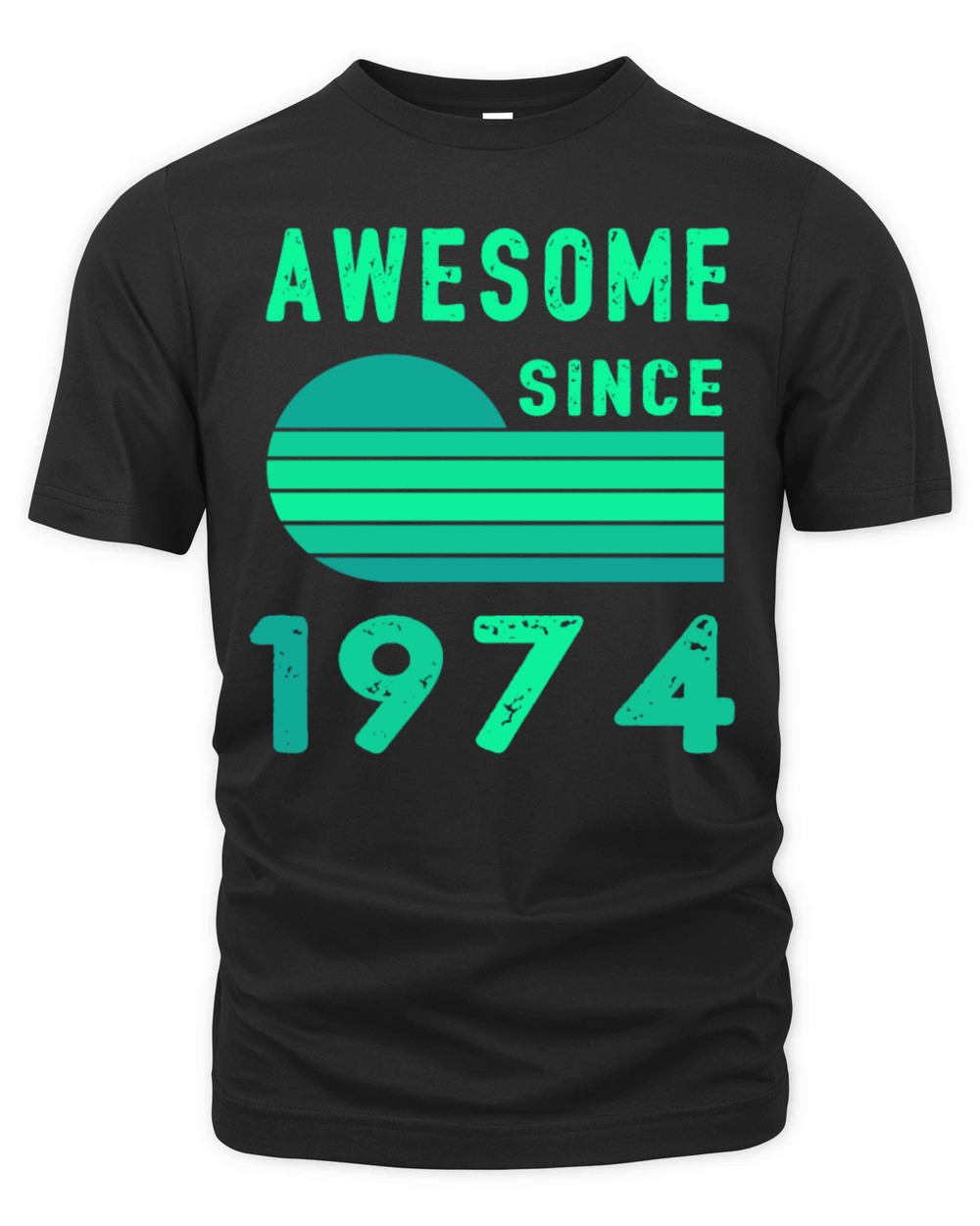1974 Birthday Retro Vintage Gift age Organic Unisex T-shirt