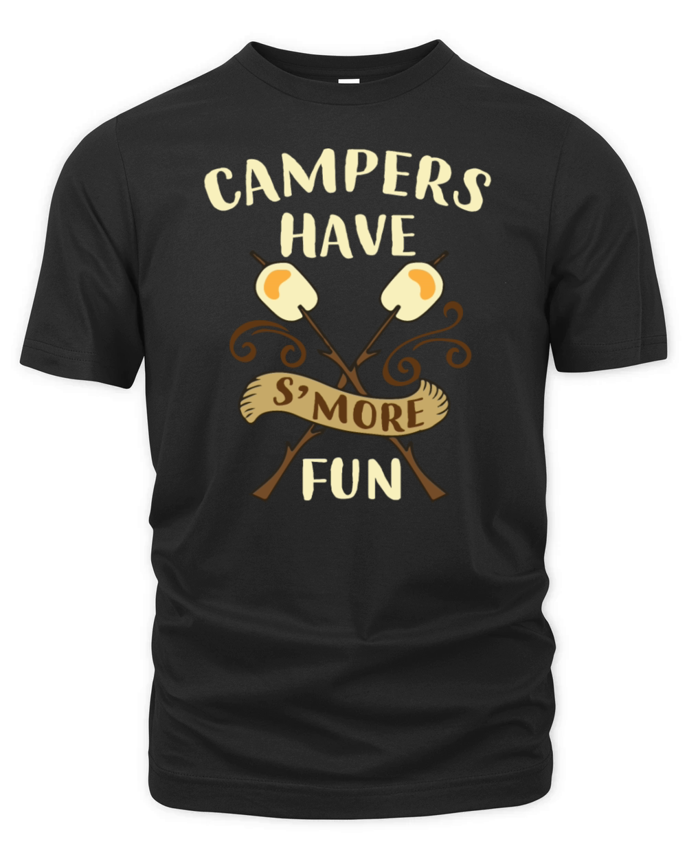 Campers Have Smore Funny Campfire Campout T-Shirt Organic Unisex T-shirt