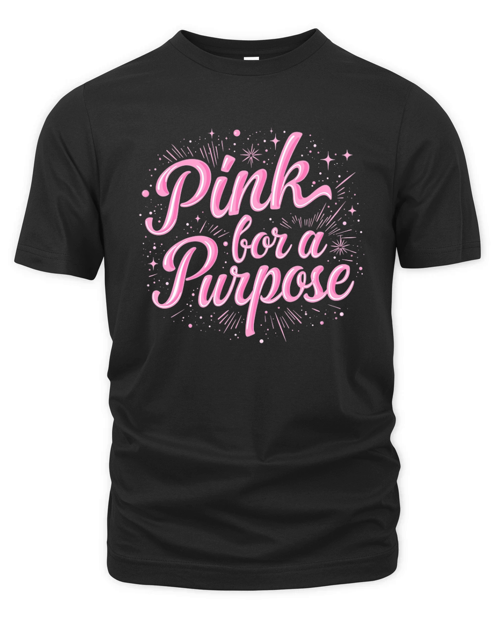 Pink bor a purpose Organic Unisex T-shirt