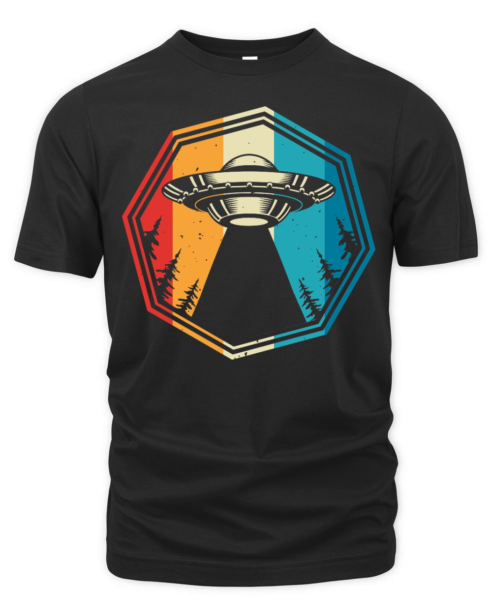 Vintage UFO Alien 06 Organic Unisex T-shirt
