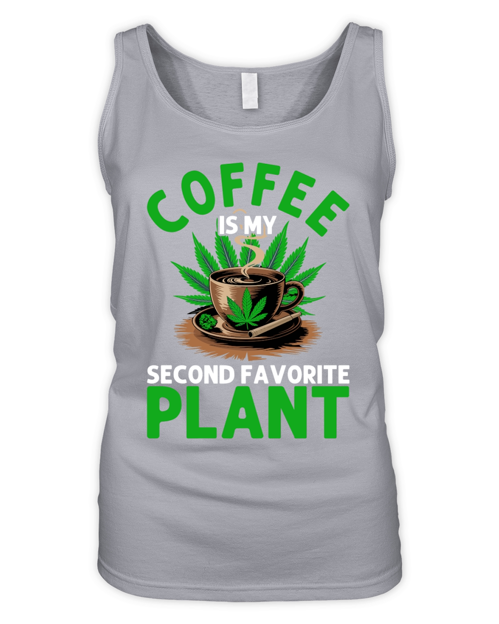 Coffee is my second favorite plant Organic Women's Tank Top