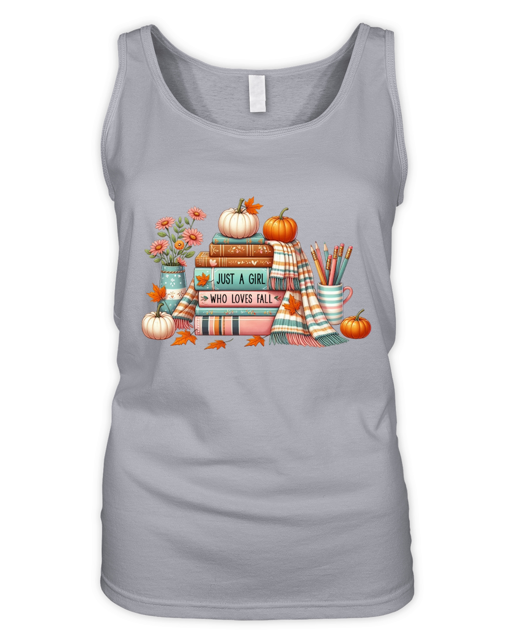 Just a Girl Who Loves Fall 05 Organic Women's Tank Top