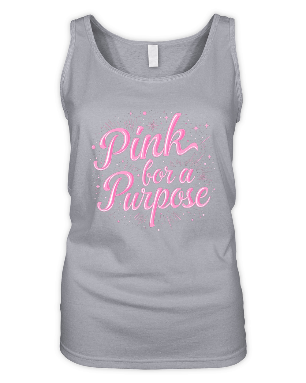 Pink bor a purpose Organic Women's Tank Top