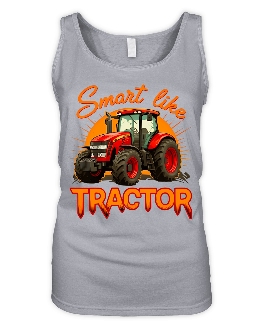 Smart Like Tractor 2 Organic Women's Tank Top