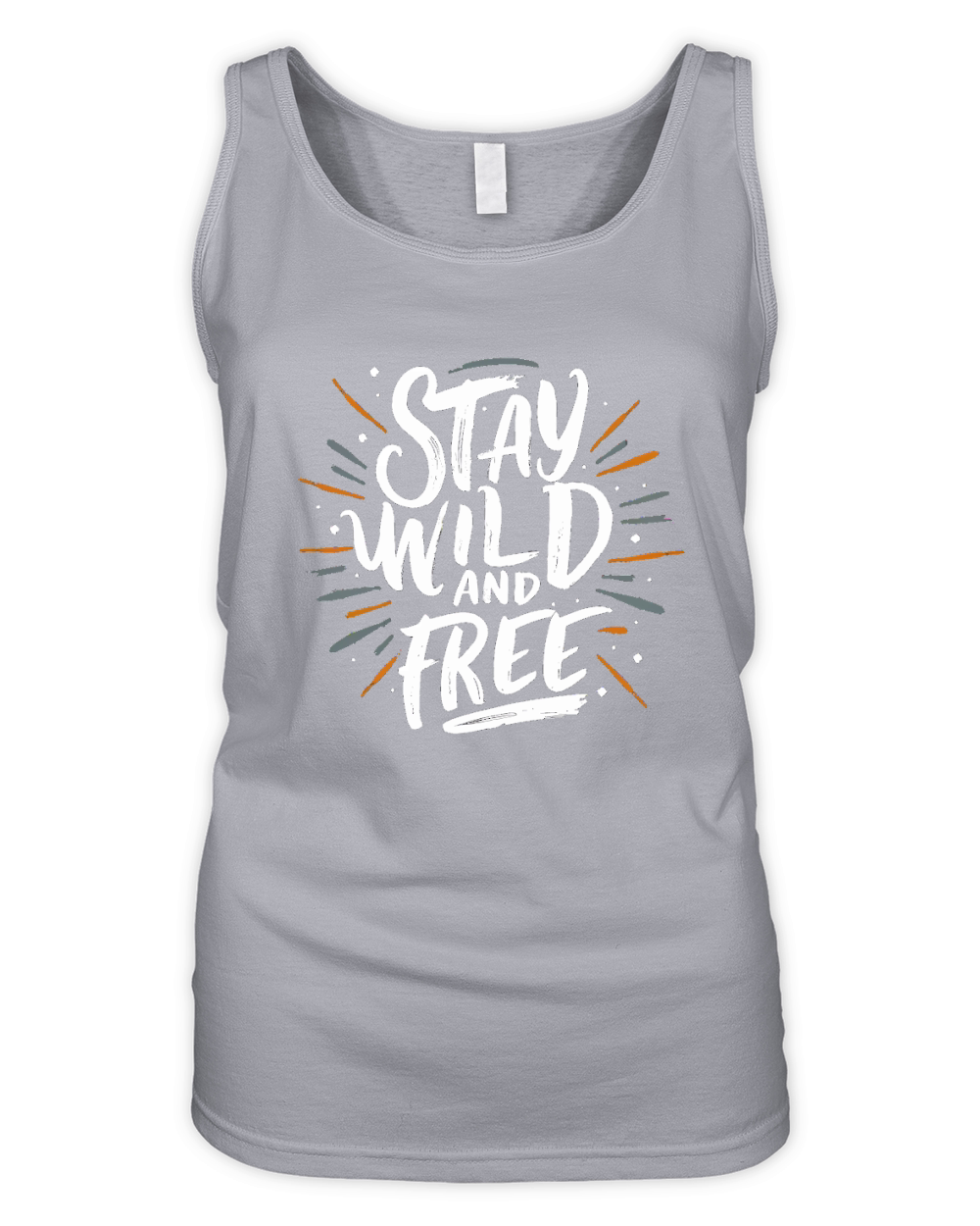 Stay wild and free Organic Women's Tank Top
