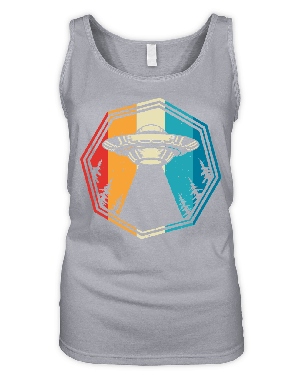 Vintage UFO Alien 06 Organic Women's Tank Top