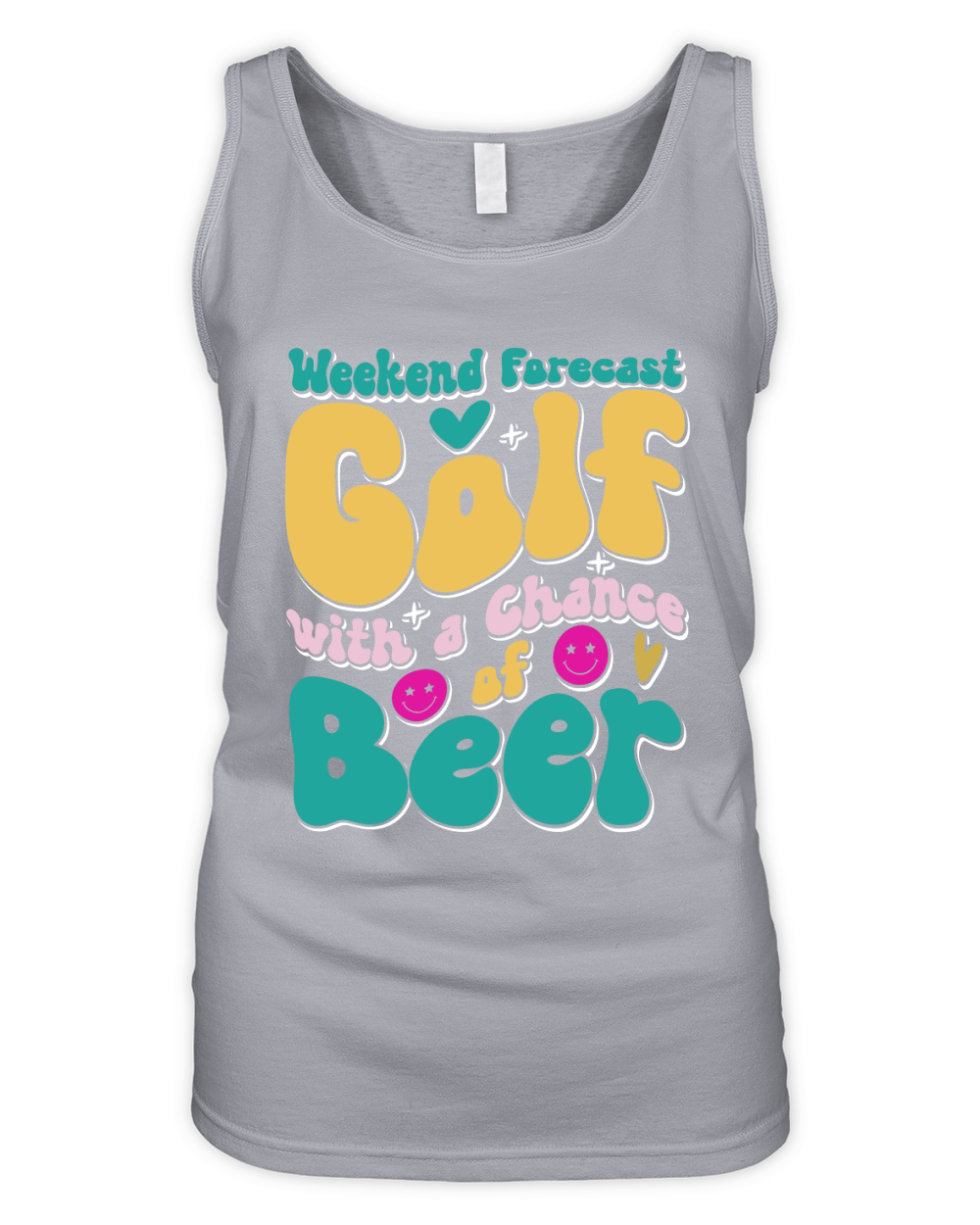 Weekend Forecast Golf with a Chance of Beer 2 Organic Women's Tank Top