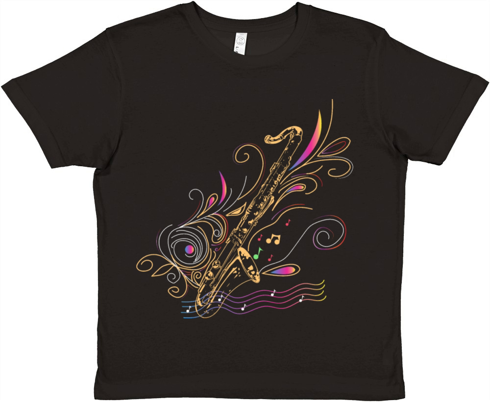 Bass clarinet colorful gift Premium Kids Crewneck T-shirt