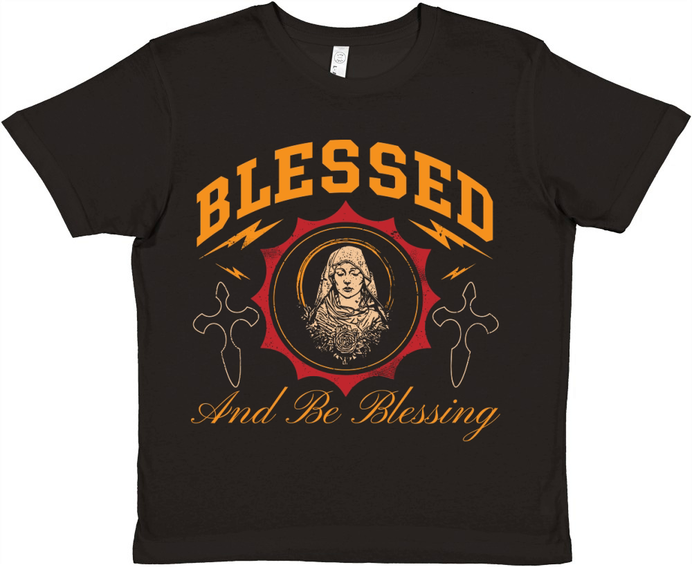 Blessed  And Be blessing Premium Kids Crewneck T-shirt