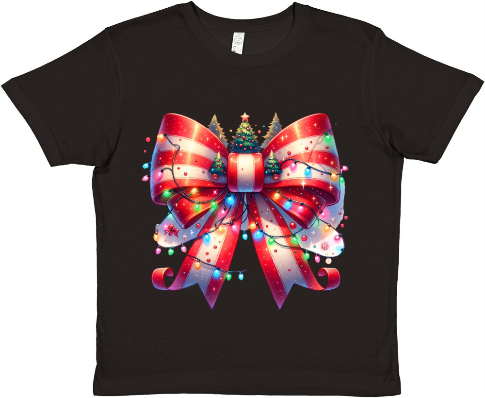 Christmas bow 13 02 Premium Kids Crewneck T-shirt