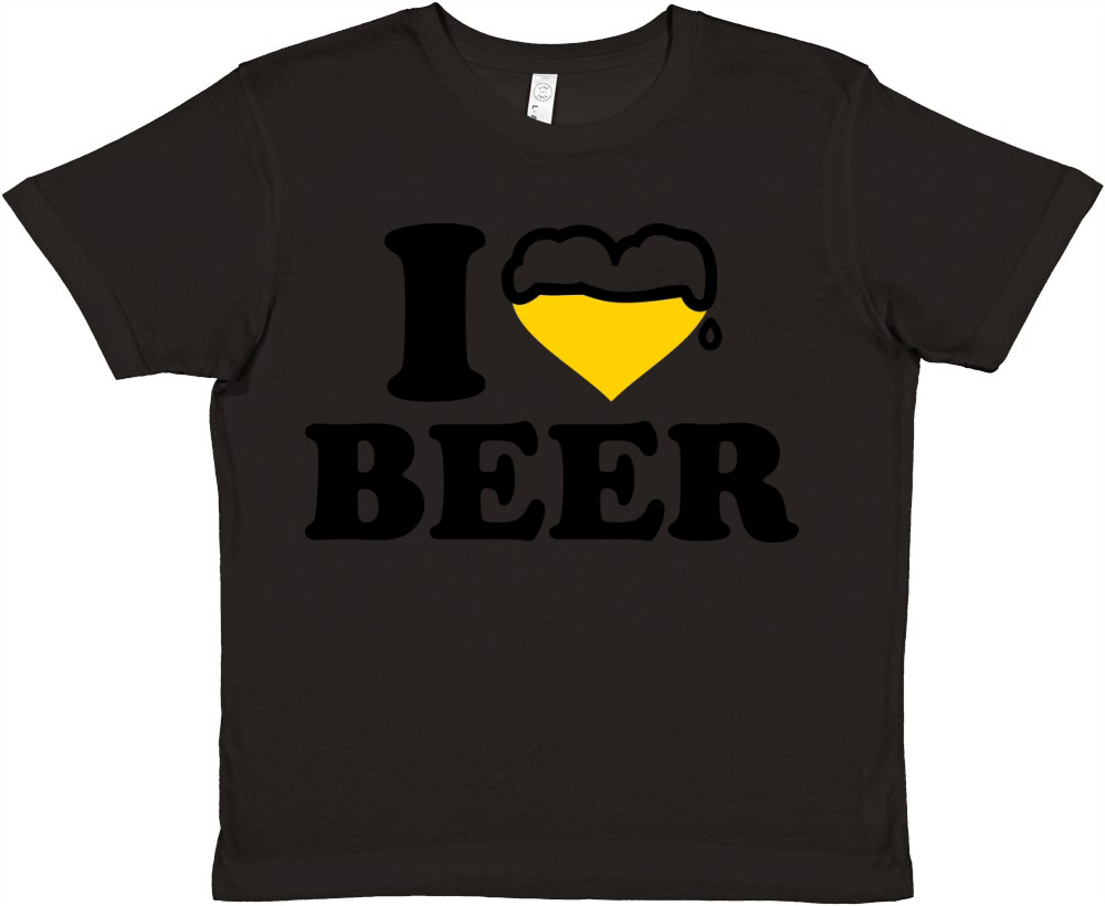 I love beer Premium Kids Crewneck T-shirt