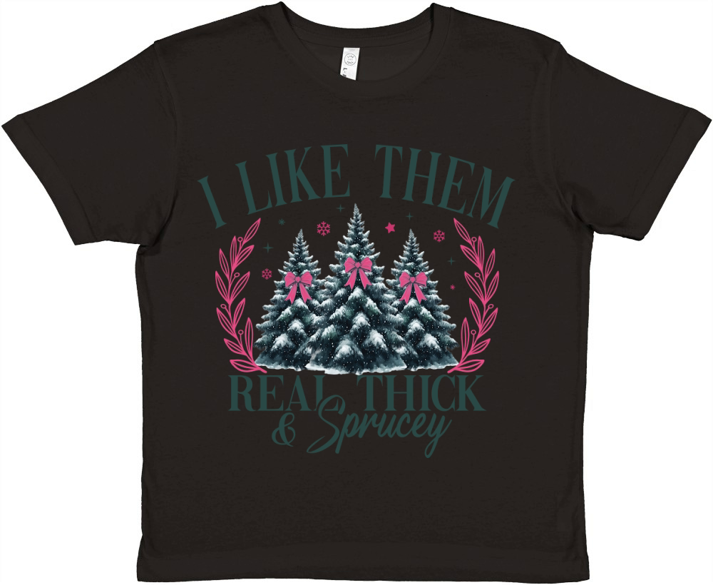 ILikeThemRealThickAndSprucey Premium Kids Crewneck T-shirt