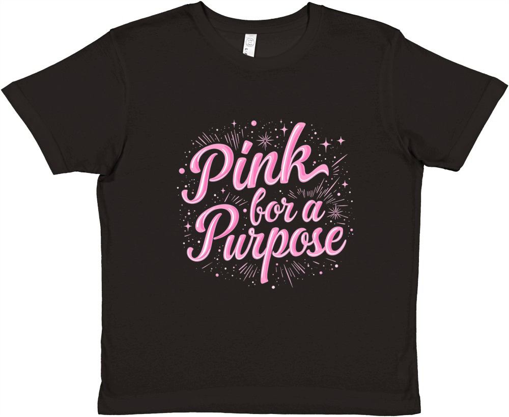 Pink bor a purpose Premium Kids Crewneck T-shirt