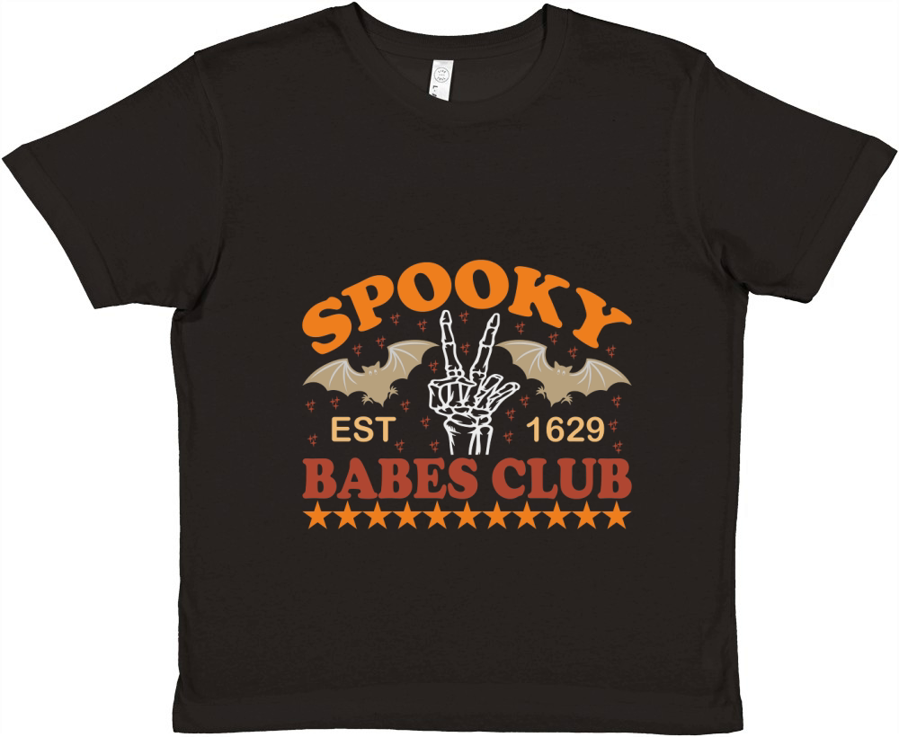 Spooky Est 1629 Babes Club 02 Premium Kids Crewneck T-shirt