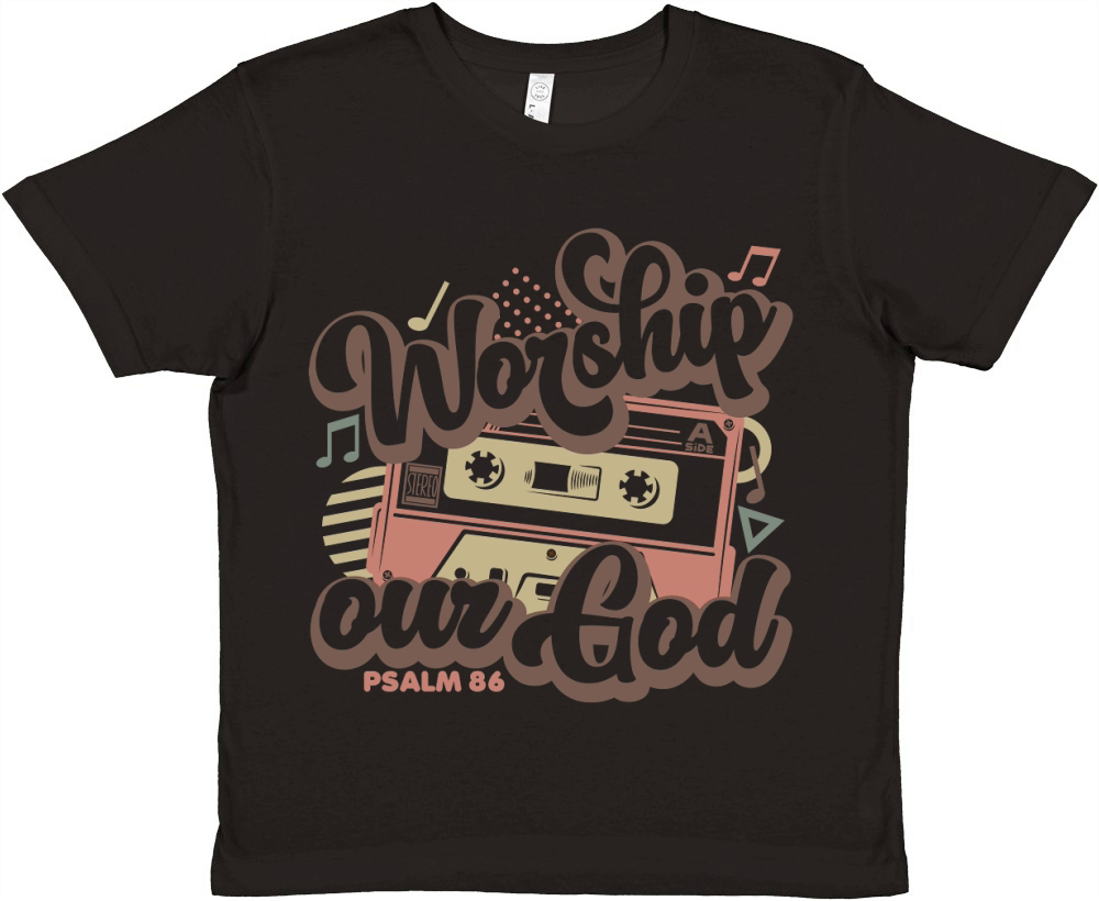 Worship our GodCOLOR Premium Kids Crewneck T-shirt