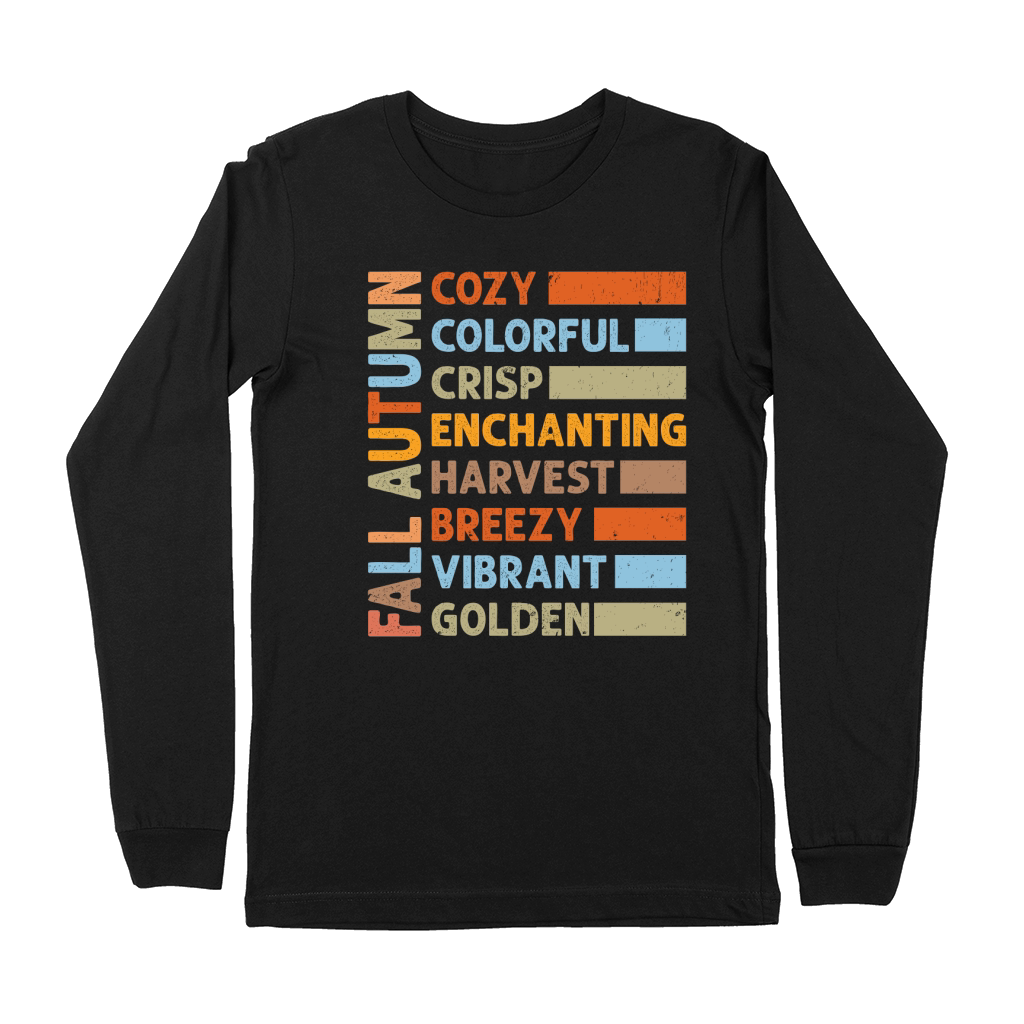 fall autumn cozy colorful crisp enchanting harvest Premium Long Sleeve