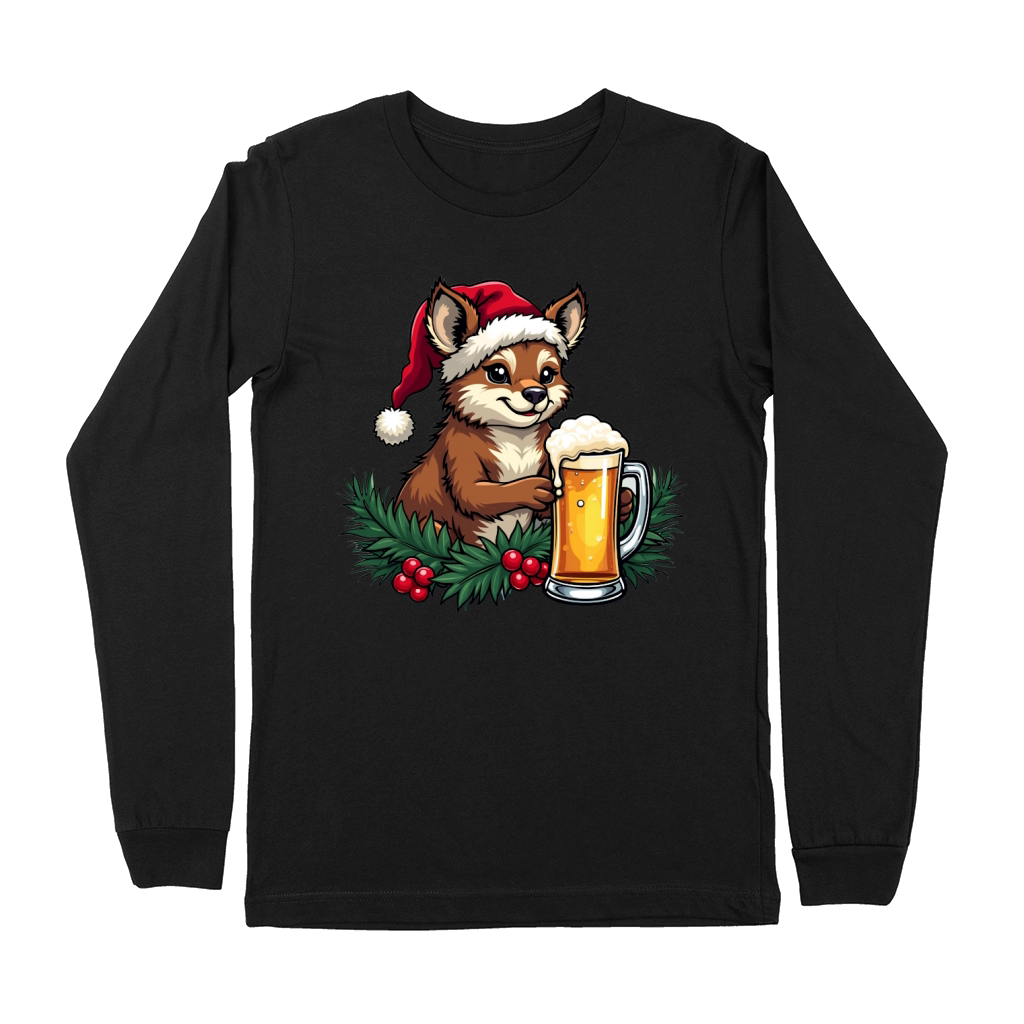 Funny Animal Beer Christmas Sublimation 6 10 Premium Long Sleeve