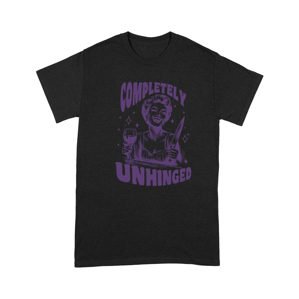 Completely Unhinged 90s Women L Violet Premium T-shirt